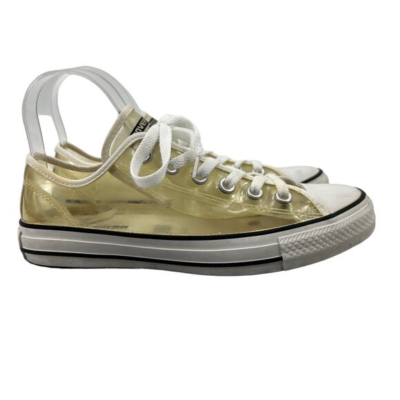 Converse Shoes - Converse Shoes Womens 8 Clear Plastic Sneakers Chucks All Star Lace Up 148633C